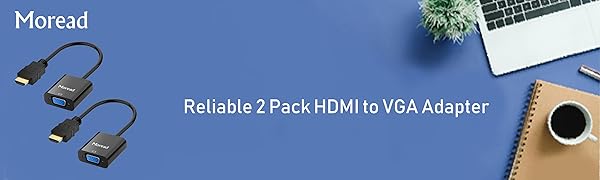 HDMI to VGA Adapter 2 Pack