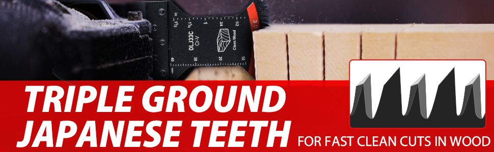 5PCS Arc Edge Multitool Blade with Japanese Teeth Clean Cutting