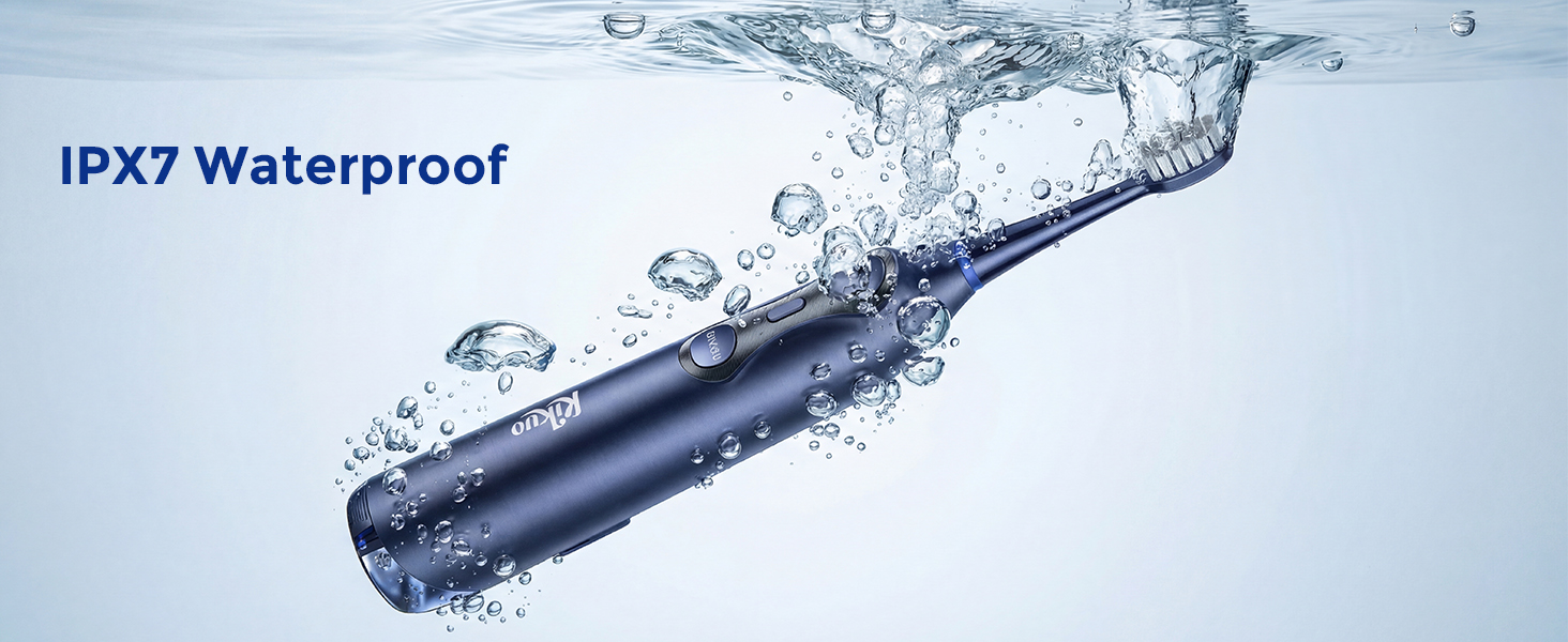 electric toothbrush with water flosser
