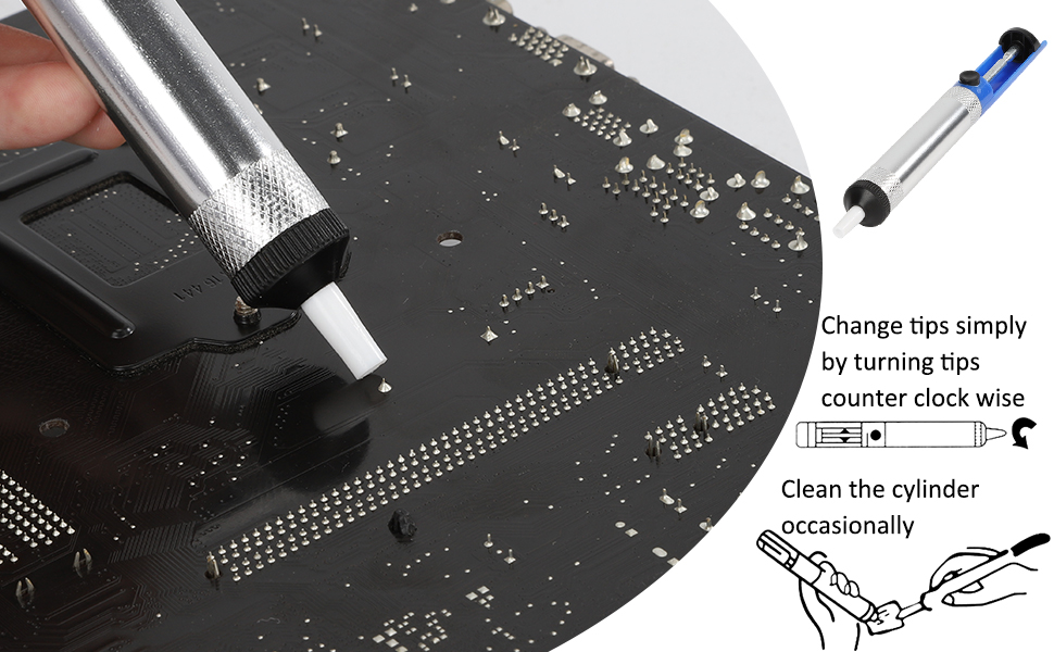 Solder Sucker Desoldering Pump Soldering Iron Auxiliary Tool Manual Desoldering Suction Pump