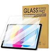 Junfire [2 Packs] Matte Tempered Glass Screen Protector for iPad 10th Generation 10.9" 2022, iPad...
