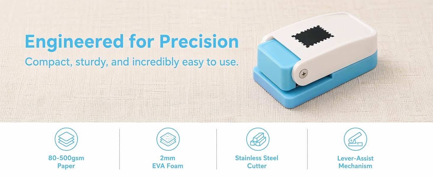 Rectangular Scalloped Edge Paper Punch