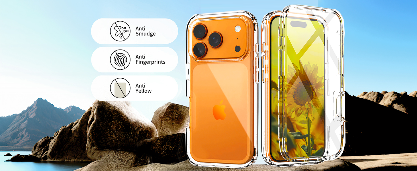 IDweel for iPhone 17 Pro Max Case with Build in Screen Protector