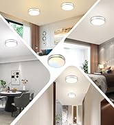 TOBUSA 2-Pack 12 Inch Flush Mount LED Ceiling Lights, 36W 3600lm Super Bright Kitchen Light Fixtu...