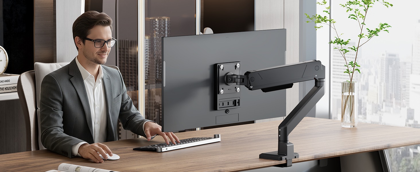 single arm monitor mount