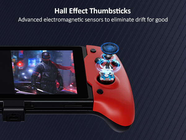 This Gripcon featuring Hall sensor joysticks provide accurate no deadzone control