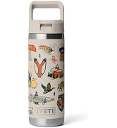 YETI Rambler 18 oz Bottle, Vacuum Insulated, Stainless Steel with Color Matching Straw Cap, Cape ...