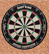 Viper by GLD Products Shot King Regulation Bristle Steel Tip Dartboard Set with Bullseye Metal Ra...