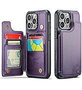 for iPhone 16 Pro Max Case Wallet with Card Holder, Wallet Case for iPhone 16 Pro Max, RFID Block...