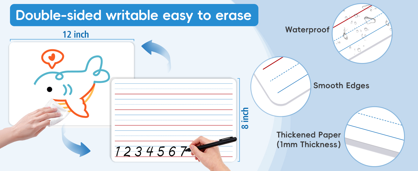 10 Packs of Small Whiteboards