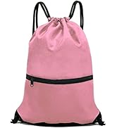 HOLYLUCK Drawstring Backpack Bag Sport Gym Sackpack