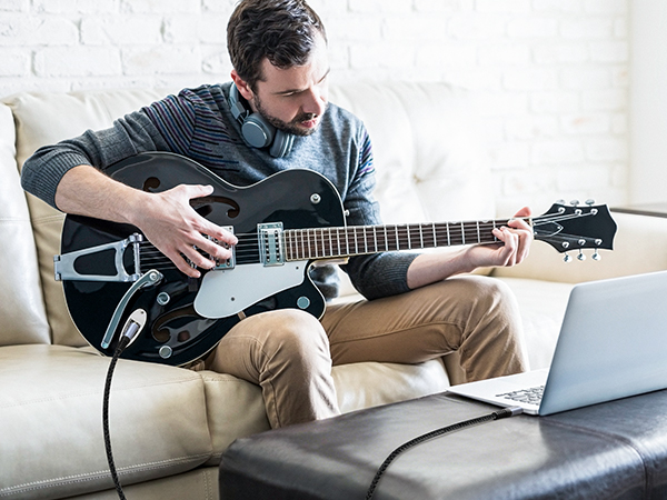 TS to usb c audio cable