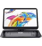 SUNPIN 17.9" Portable DVD Player with 15.6" Large HD Swivel Screen, 6 Hours Rechargeable Battery,...