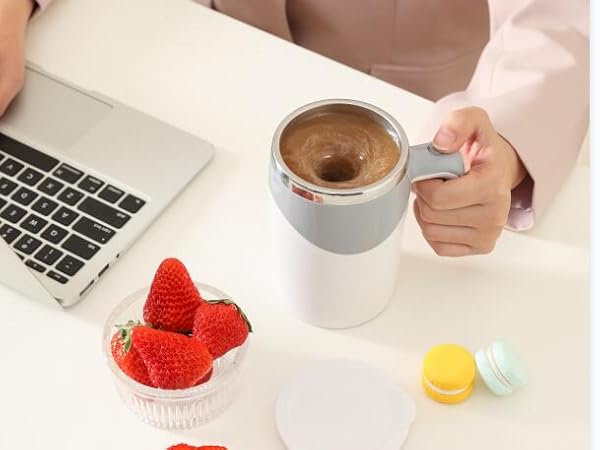 Self Stirring Coffee Mug, Self Mixing Coffee Mug