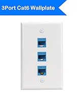 3port cat6 wallplate
