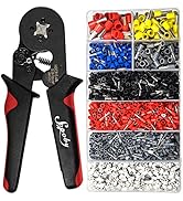 Ferrule Crimping Tool Kit - Sopoby Ferrule Crimper Plier (AWG 28-7) with 1800pcs Wire Ferrules Ki...