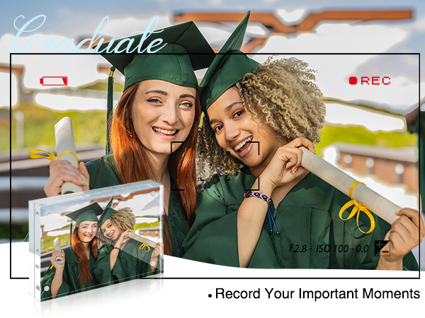 4x6 5x7 8x10 3.5x5 4x4 magnetic picture frame acrylic photo frame clear frameless double sided