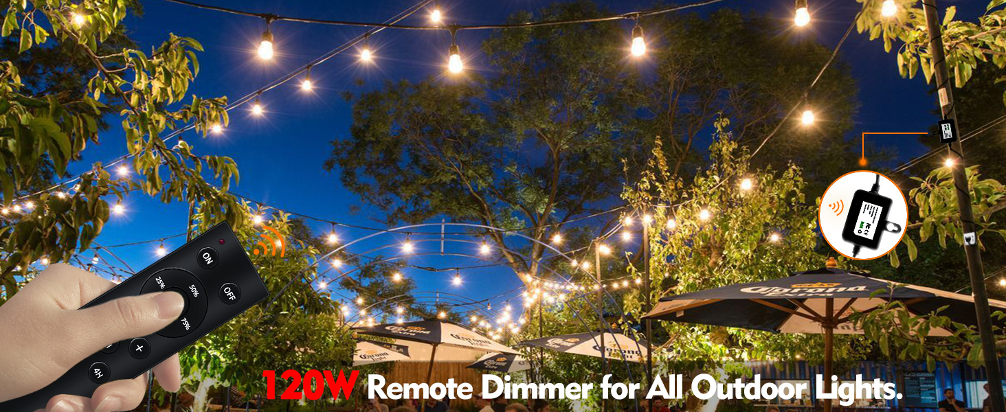 remote dimmer for outdoor lights