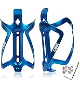 CNC Bike Water Bottle Holder, Bike Water Bottle Cage for Road Bike/Mountain Bike,2-Pack,Blue