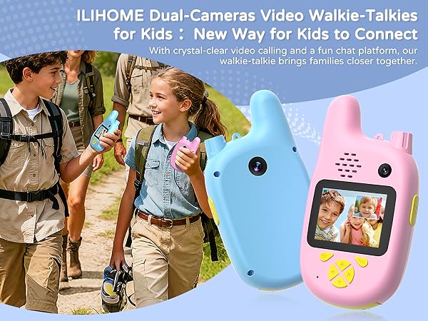 video walkie talkies for kids with dual cameras