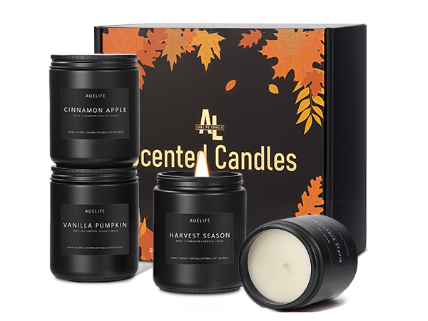 4 Pack of Fall Candle Set
