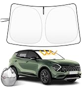 Car Windshield Sun Shade Compatible with 2023 2024 2025 Kia Sportage NQ5 Accessories Foldable Fro...