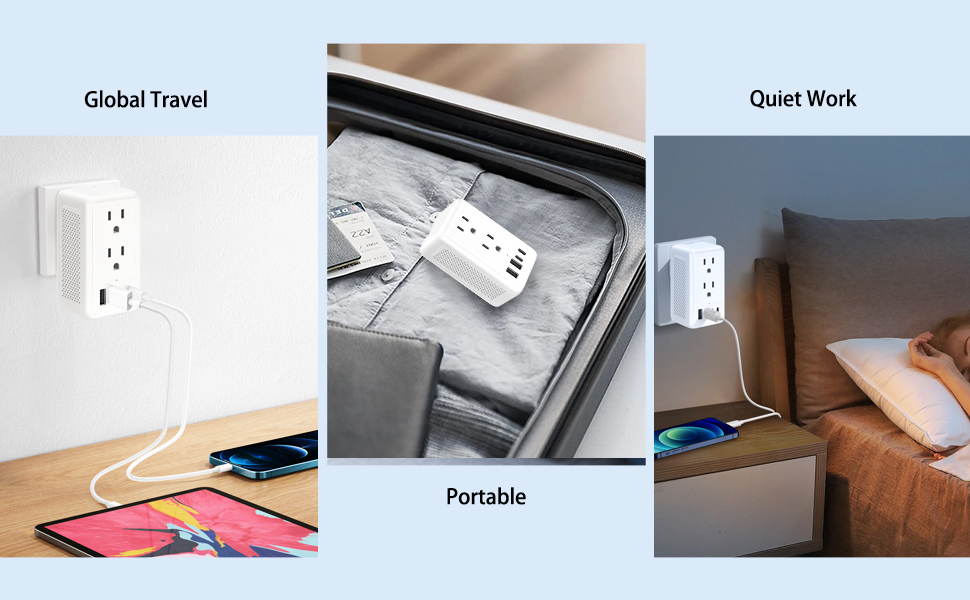 power converter adapter combo