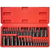 EACELIY 32pcs Master Hex Bit Socket Set, Allen Socket Set, 1/4'', 3/8'&amp;1/2'' Hex Drive Sockets, S...