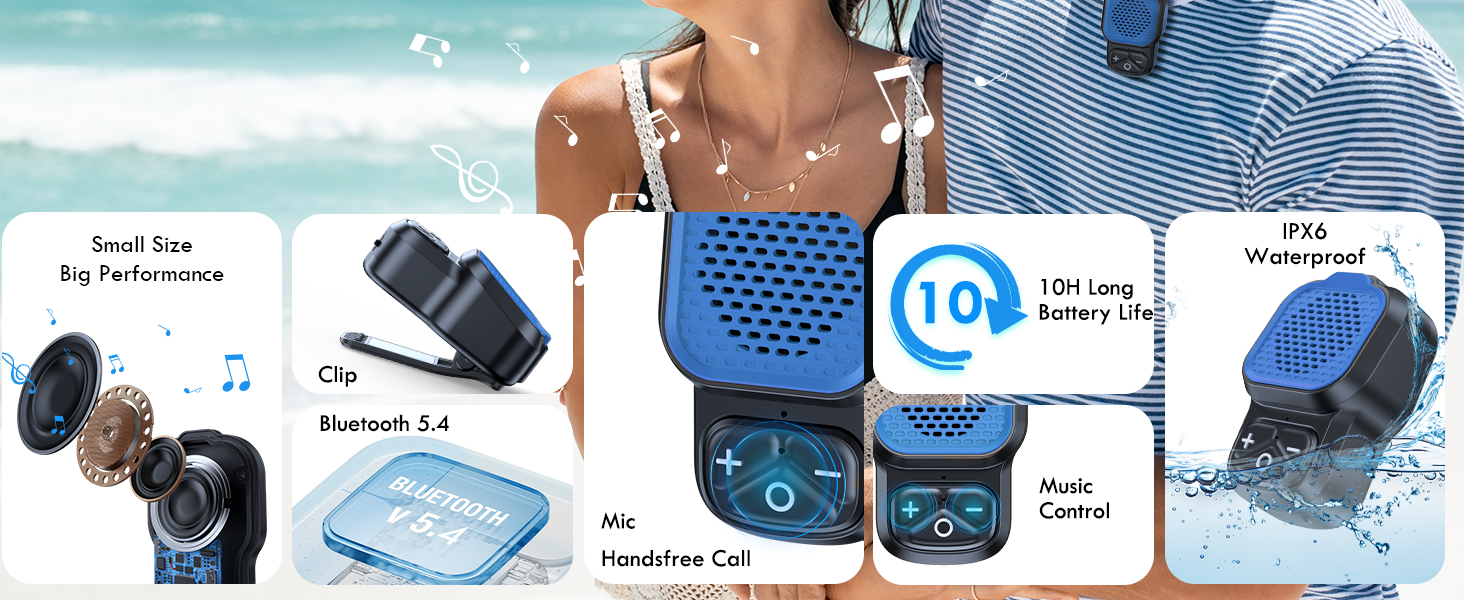 Clip-On Wireless speaker