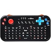 FUNDIAN Bluetooth Pocket Keyboard with Jog Mouse and Audio, Black, Remote Wireless Controller Com...
