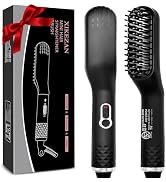 Beard Straightener for Men,Premium Heated Beard Brush w/Anti-Scald Feature,Beard Straightening Co...