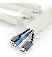 Delamu 63in Under Desk Cable Management, Safe &amp; Tidy Cable Management Under Desks for Home &amp; Offi...