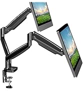UPGRAVITY Dual Monitor Mount, Dual Monitor Desk Mount for Two Ultrawide 22"-34" Flat/Curved Compu...