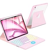MePadKey Touchpad Keyboard Case for iPad Air 11 inch M2/Air 5th 4th Generation, 360 Degree Rotati...