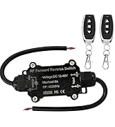 Meskliu Forward Reverse Switch,DC12V-48V Waterproof Linear Actuator Remote Control Switch, Wirele...