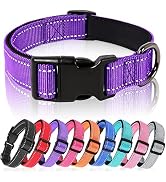 HEELE Dog Collar, Reflective Dog Collar, Soft Neoprene Padded Breathable Nylon Pet Collar Adjusta...