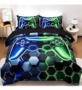 NTBED 3D Gaming Comforter Set for Boys Kids Teens,5pcs Gamer Bedding Sets with Sheet,Game Console...
