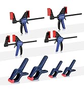 WORKPRO 8-Piece Clamp Set for Woodworking, 4-pack 4-1/2