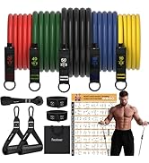 Readaeer Resistance Bands, Exercise Bands for Working Out, Work Out Bands with Handles for Men an...