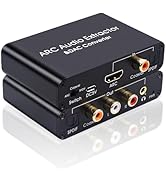 HDMI ARC Audio Extractor,192KHz DAC Converter and ARC Audio Extractor, Digital to Analog Audio Co...