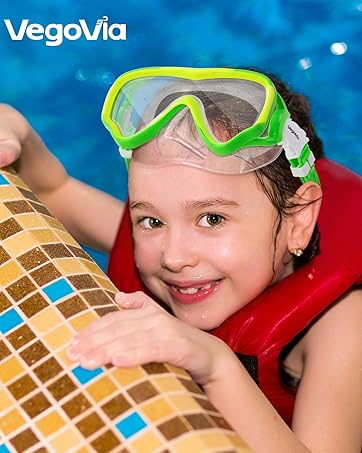 Wide View Clear Swim Mask for Kids