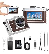 LENANE Mini Keychain Camera - 2K FHD Tiny Retro Digital Camera with 32GB Card, 1.47" Screen &amp; OTG...