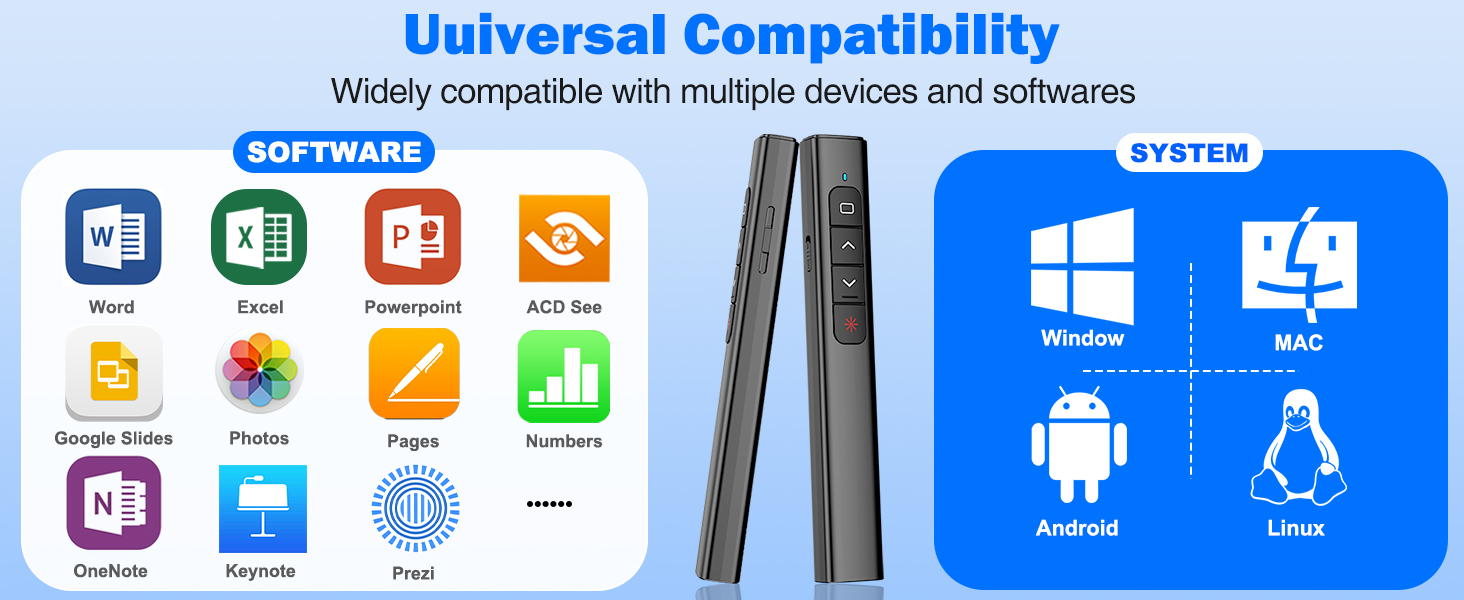 wireless presentation clicker