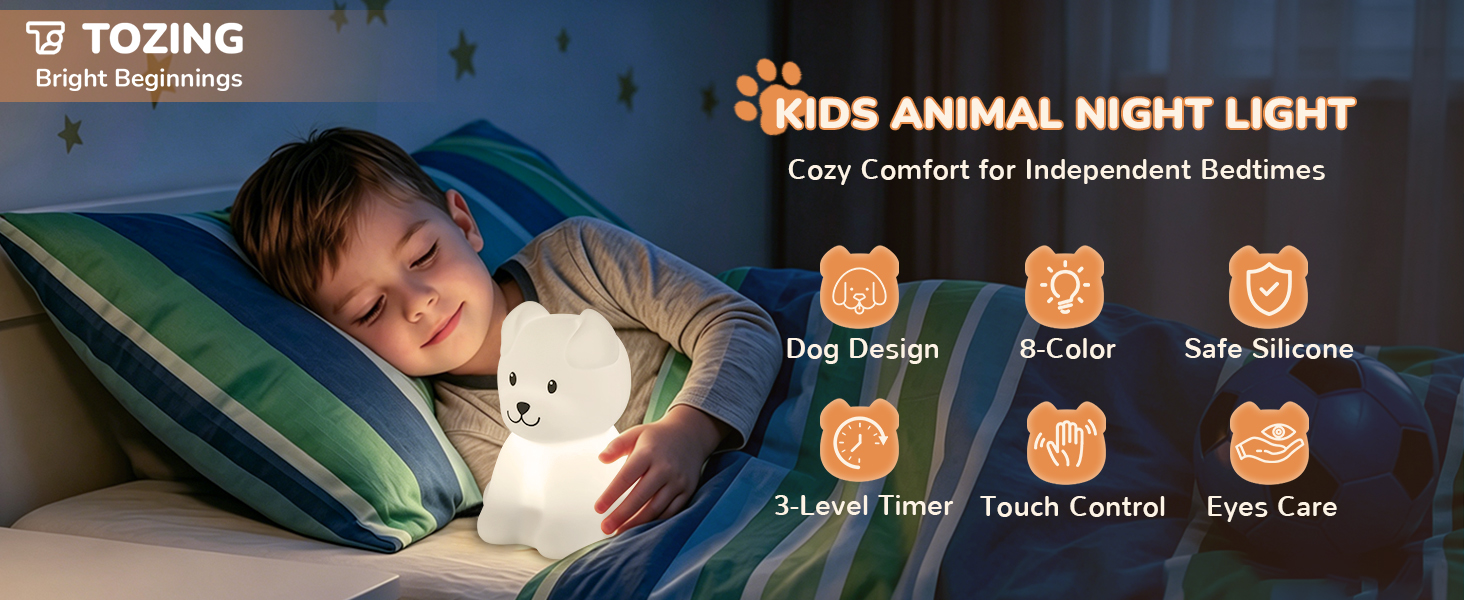 Battery Rechargeable Nightlight Boys Gifts Toddler Room Decor