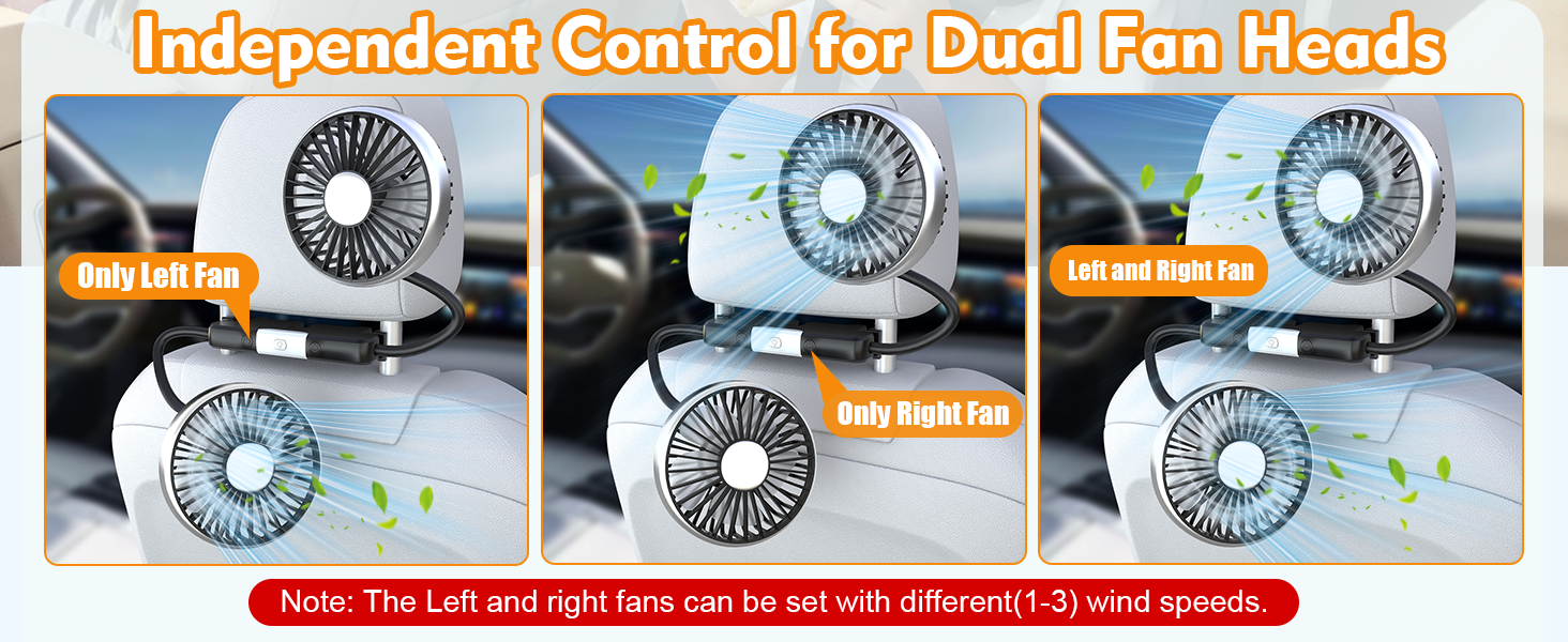 car backseat fan