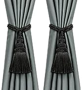 Fenghuangwu 2 Pack Curtain Tie Backs Rope Tassels for Curtains Drape tiebacks Handmade Outdoor Ho...