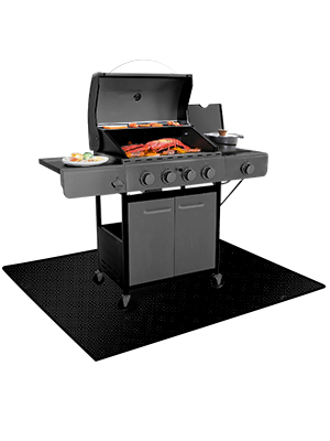 Outdoor grill mats