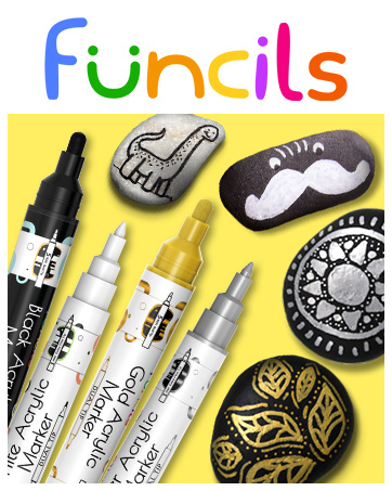 4 dual tip acrylic markers