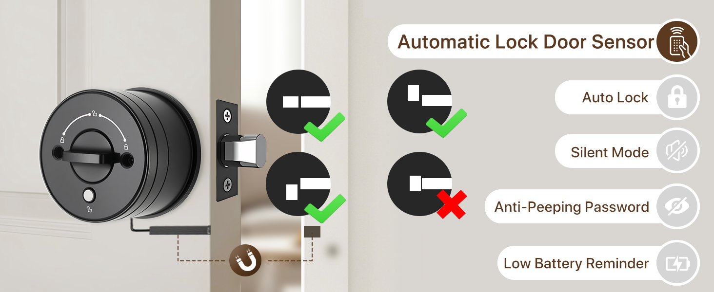 Automatic lock Door Sensor