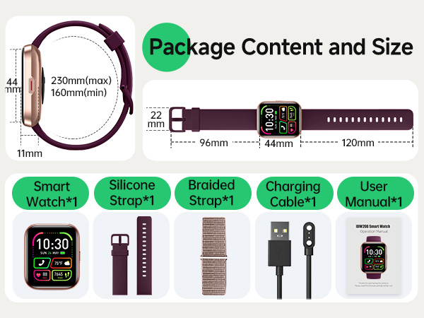 Package list of the smart watch